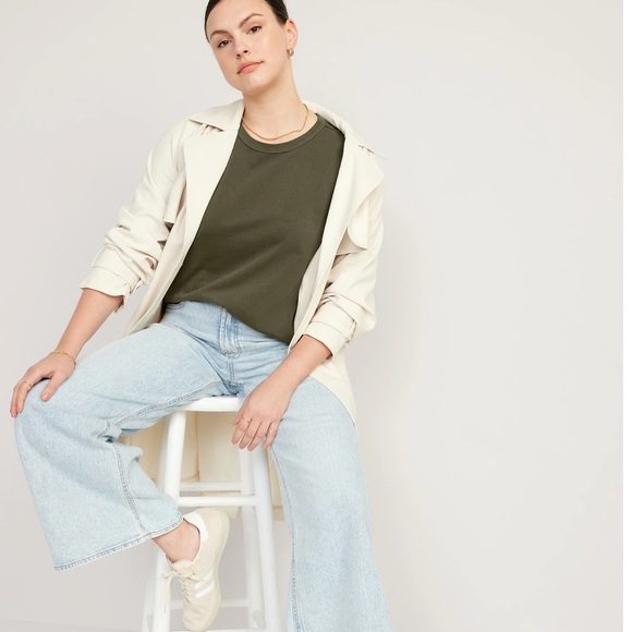 NWT OLD NAVY EveryWear Long-Sleeve T-Shirt Color: Conifer  SIZE X-LARGE - Picture 3 of 5